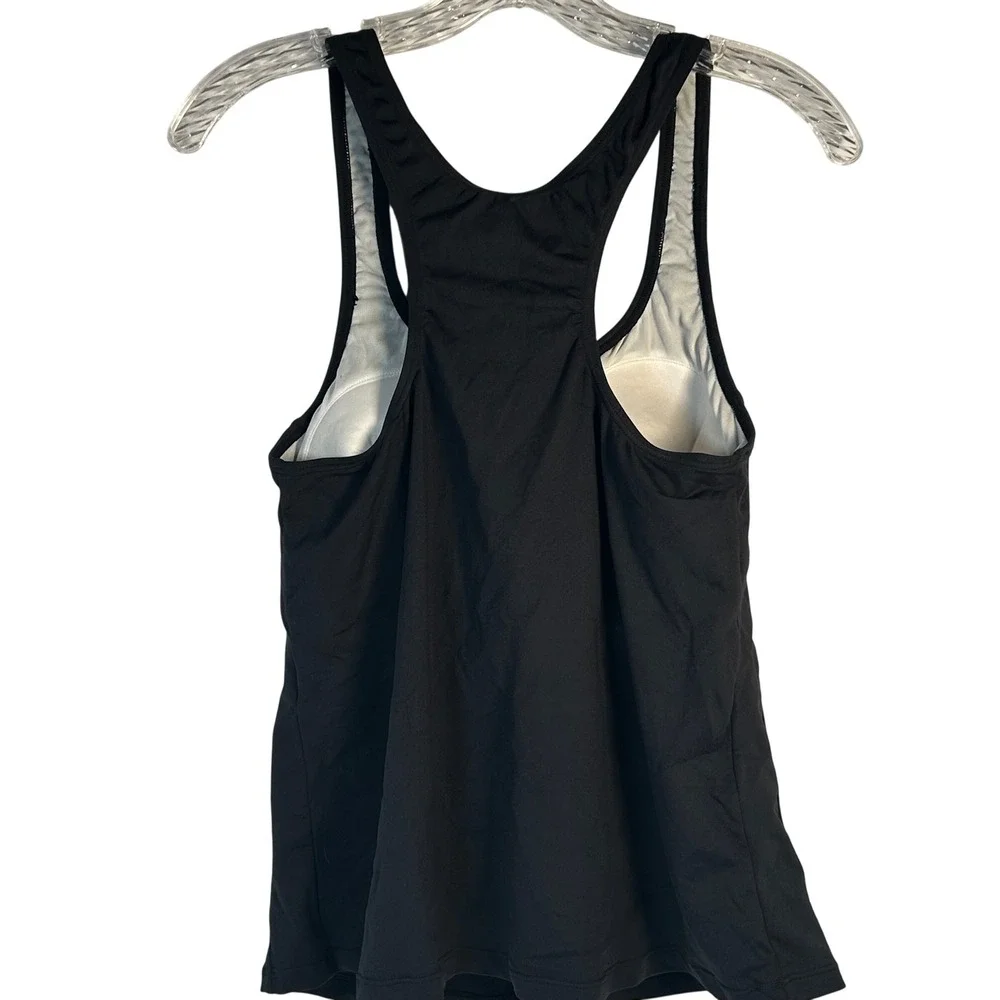 Private Island Hawaii Black Racerback Tankini‎ Swim Top Womens XL